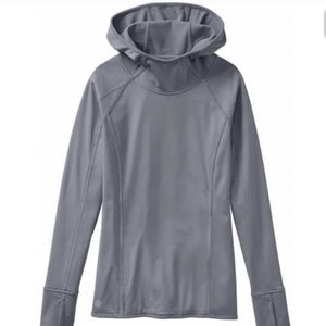 Athleta Gray Plush Texh Running Hoodie
